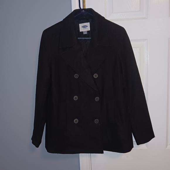 Old Navy Women's Black Peacoat Size M - Picture 1 of 12
